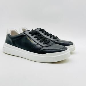 Cole Haan Shoes Womens 6.5 Black Leather Sneakers Lace Up Zerogrand Comfort